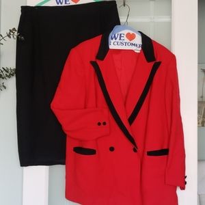 gorgeous double-breasted wool suit size 18